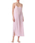 ფოტო #1 პროდუქტის Women's Printed Side-Split Long Chemise