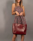 Women's Genuine Leather Out West Tote Bag