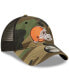 Men's Camo, Black Cleveland Browns Basic 9TWENTY Trucker Snapback Hat