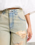 ASOS DESIGN Weekend Collective acid washed extreme rip baggy jean