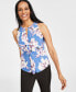Women's Printed Twist-Front Halter Top, Created for Macy's