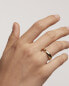 Фото #2 товара Fine gold plated silver ring PIROUETTE gold ring AN01-462