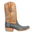 Фото #1 товара Corral Boots Ostrich Leg Embroidery Narrow Square Toe Cowboy Mens Blue Casual B