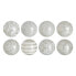 Фото #1 товара Декоративные шары CAPIZ Серебристые 10 x 10 x 10 см (8 штук) BB Home