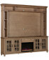 Фото #8 товара 96" Dawnwood 3PC TV Console Set (96" Console, Hutch and Fireplace)