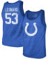 Фото #1 товара Men's Darius Leonard Royal Indianapolis Colts Name Number Tri-Blend Tank Top