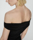 ფოტო #4 პროდუქტის Women's Off-The-Shoulder Draped Dress