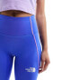 The North Face Training Hakuun contour seam 7/8 high waist leggings in blue