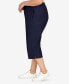 ფოტო #4 პროდუქტის Plus Size Classics Relaxed Denim Capri Pant