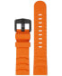 ფოტო #5 პროდუქტის Men's Swiss Navy Seal Magnifying Glass Dive Orange Rubber Strap Watch 45mm