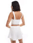 Miss Selfridge lace trim corset top co ord in ivory Бежевый, 34 - фото #4