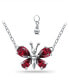 Фото #1 товара Giani Bernini created Ruby Butterfly Necklace