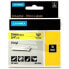 Фото #2 товара Ламинированная лента для фломастеров Rhino Dymo ID1-19 19 x 3,5 mm Чёрный Жёлтый Самоклеящиеся (5 штук)