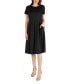 Фото #1 товара Women's Midi Dress with Short Sleeves and Pocket Detail