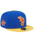 Фото #1 товара Men's Royal, Yellow Distressed Oakland Athletics Empire 59FIFTY Fitted Hat
