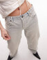 Topshop Ember low rise wide leg jeans in dirty bleach Синий, W25 L32 - фото #2