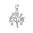 Charming silver pendant with zircons Tree of Life AGH768