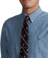 Фото #3 товара Рубашка Polo Ralph Lauren мужская Классическая синяя из индиго Chambray