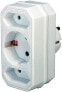 Фото #1 товара Brennenstuhl Adapter with 2 + 1 sockets - White