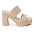 Фото #1 товара BEACH by Matisse Gem Block Heels Womens Beige Casual Sandals GEM-143