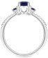 Фото #3 товара Sapphire (7/8 ct. t.w.) & Diamond (1/6 ct. t.w.) Ring in 14k White Gold (Also in Emerald & Ruby)