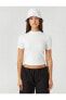 Топ Koton Basic Crop Tee YNeck