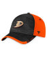 Men's Black, Orange Anaheim Ducks Authentic Pro Rink Camo Flex Hat