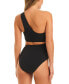 Фото #2 товара Women's Waist-Cutout Asymmetrical One-Piece Swimsuit