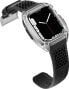 Kingxbar Kingxbar CYF148 2w1 pancerne etui Apple Watch SE, 6, 5, 4 (44 mm) ze stali nierdzewnej z paskiem srebrne