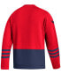 Фото #4 товара Men's Red Washington Capitals Logo Aeroready Pullover Sweater
