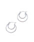 ფოტო #1 პროდუქტის Crescent Midi Hoops Earrings