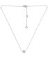 ფოტო #3 პროდუქტის Cubic Zirconia Star Pendant Necklace in Sterling Silver, 16" + 2" extender, Created for Macy's