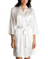 Фото #3 товара Пижама Linea Donatella атласная с халатом, топом и шортиками