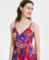 Women's Floral Print Sleeveless High-Low Maxi Dress
