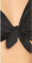 Shoshanna 240223 Womens Soft Tie-front Bikini Top Black Swimwear Size A/b