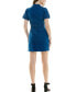 Juniors' Zip-Front Belted Denim Dress