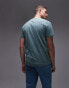 Topman regular essential t-shirt in washed green