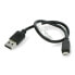 Фото #3 товара MicroUSB B - A cable 2.0 Hi-Speed ​​Goobay black - 0,3m
