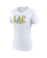 ფოტო #4 პროდუქტის Women's Powder Blue, White Los Angeles Chargers Two-Pack Combo Cheerleader T-shirt Set