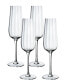 Rose Garden Flute Glass, Set of 4