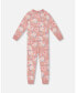 ფოტო #1 პროდუქტის Baby Girls Baby Organic Cotton Two Piece Pajama Set Old Pink Printed Roses