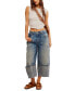 ფოტო #1 პროდუქტის Women's Olsen High-Rise Cotton Cuffed Barrel Jeans