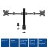 Фото #3 товара ACT Dual monitor arm office solid pro - Clamp/Bolt-through - 12 kg - 25.4 cm (10") - 81.3 cm (32") - 100 x 100 mm - Black