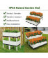 Фото #2 товара Set of 4 Raised Garden Bed Elevated Flower Vegetable Herb