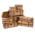 Set of Chests 80 x 41,5 x 25 cm Synthetic Fabric Wood (2 Pieces)