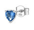 Фото #1 товара Silver single earrings Heart Fancy Freedom Blue FFB88