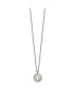 ფოტო #2 პროდუქტის Circle Leaf Pendant 27 inch Cable Chain Necklace