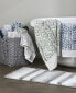 Фото #6 товара Distressed Leaves Turkish Cotton 2 Piece Hand Towel Set, 26" x 16"
