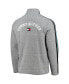 Men's Heathered Gray Jacksonville Jaguars Mario Quarter-Zip Jacket