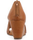 ფოტო #10 პროდუქტის Women's Aretha Perforated Peep Toe Wedge Sandals